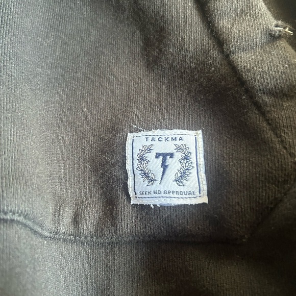 Tackma - Seek No approval distressed zipper pullover sweatshirt! Size small - Picture 3 of 6